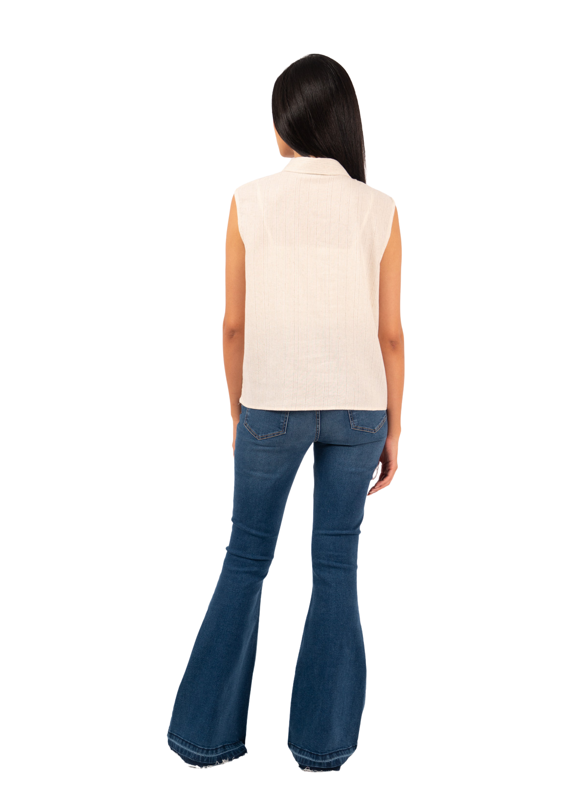 CHEMISE EN LIN RAYÉ