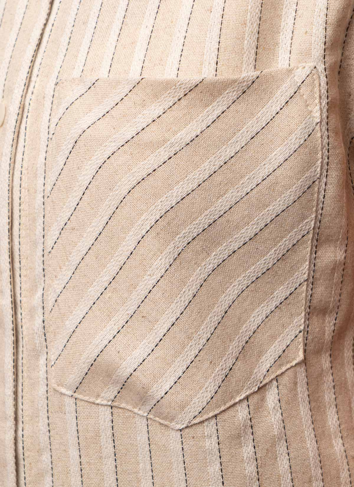 CHEMISE EN LIN RAYÉ