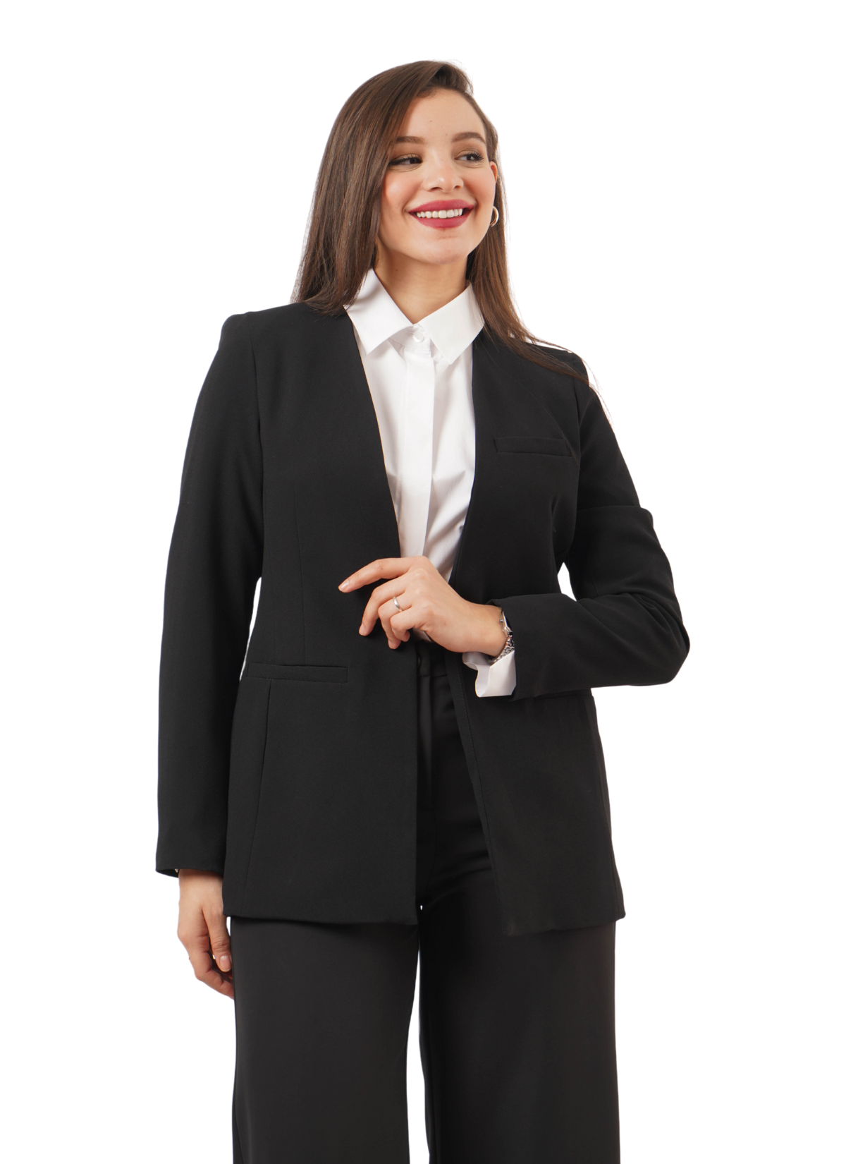 Veste de tailleur noire classique