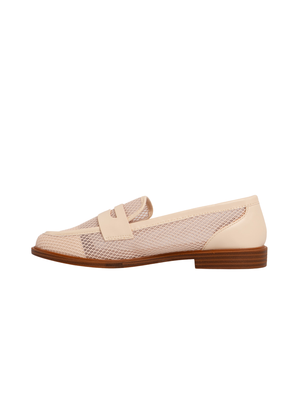 MOCASSINS EN MESH ET CUIR