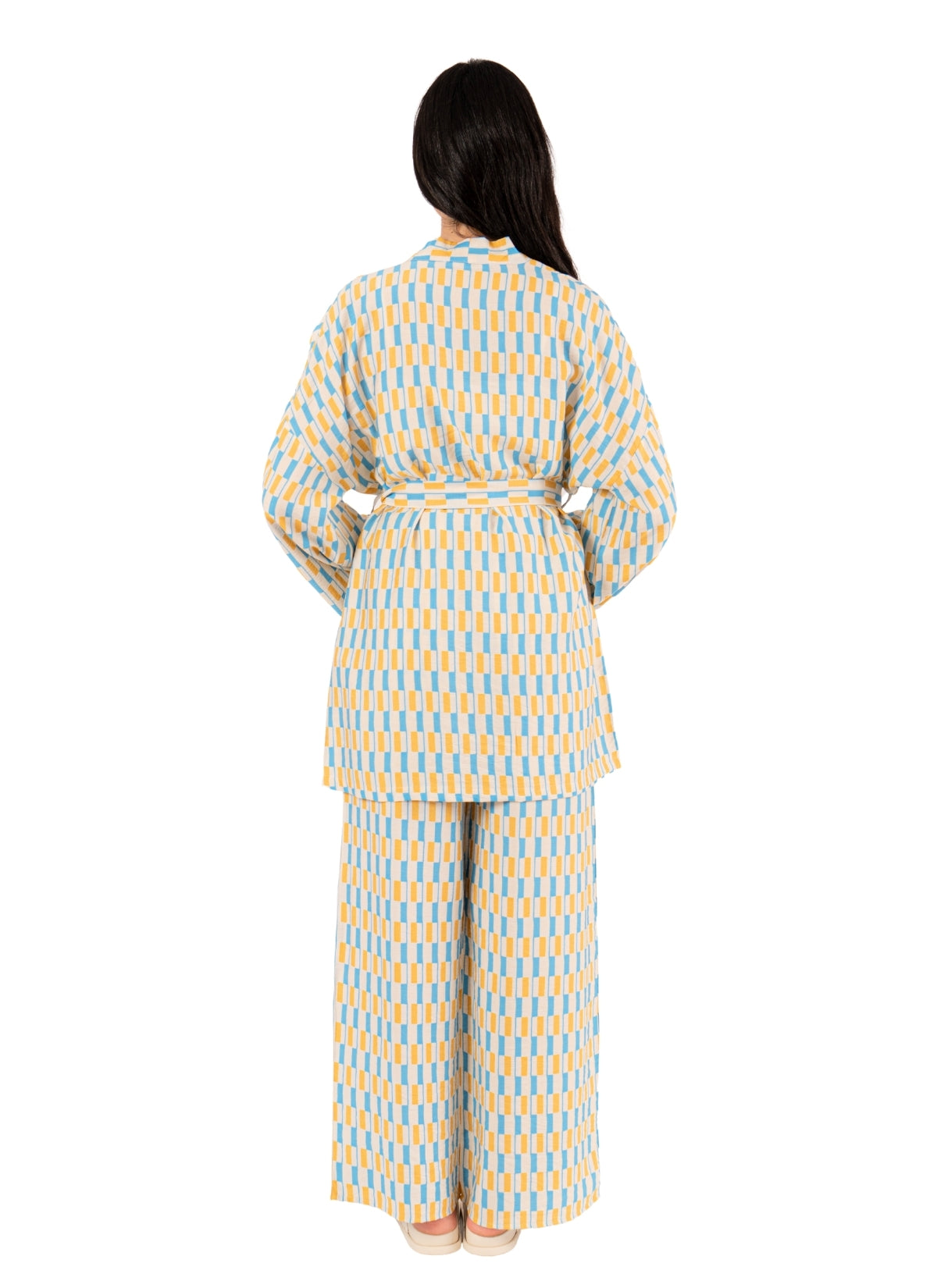 KIMONO EN CREPE IMPRIMÉ
