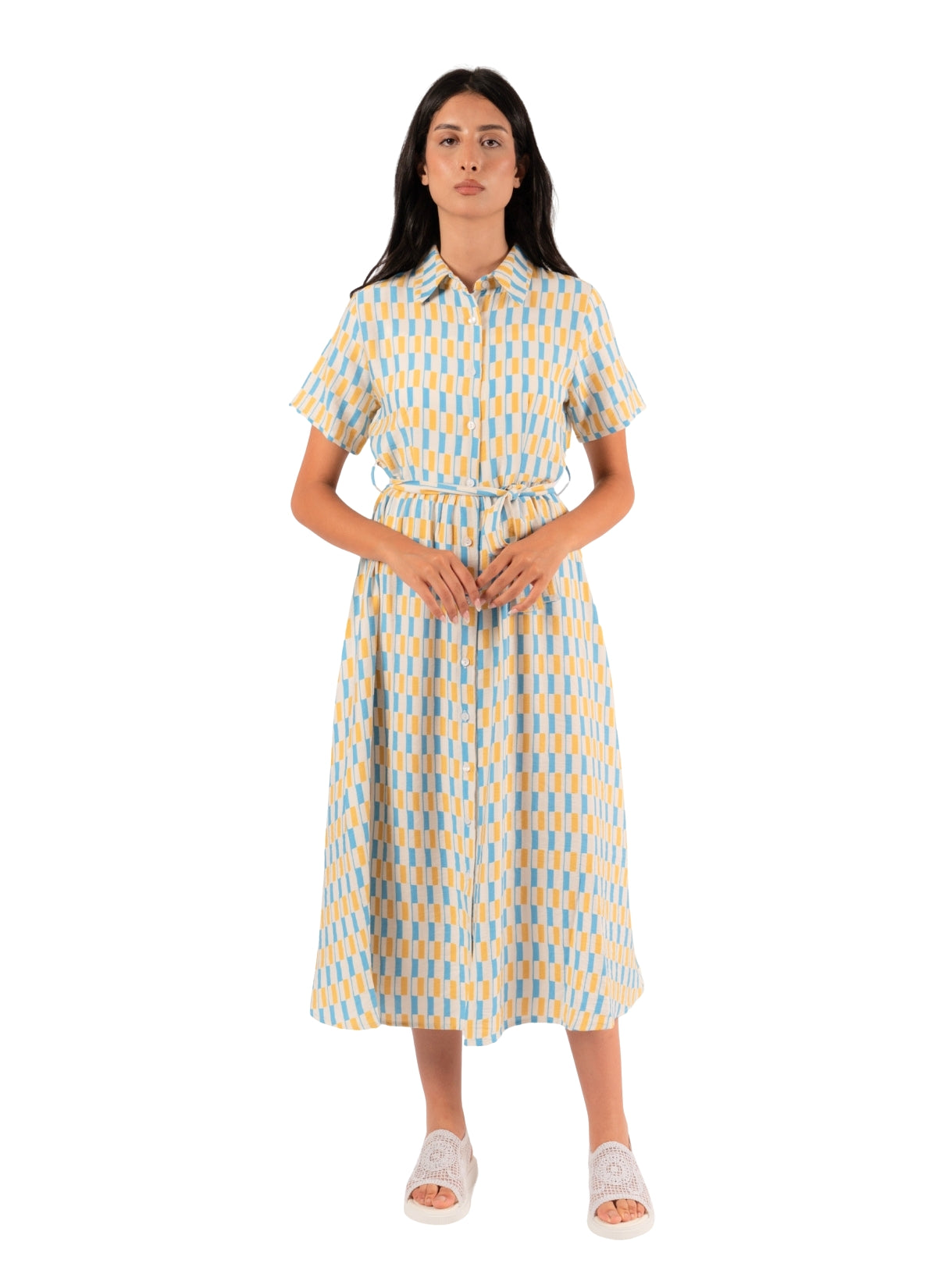 ROBE EN CREPE IMPRIMÉ