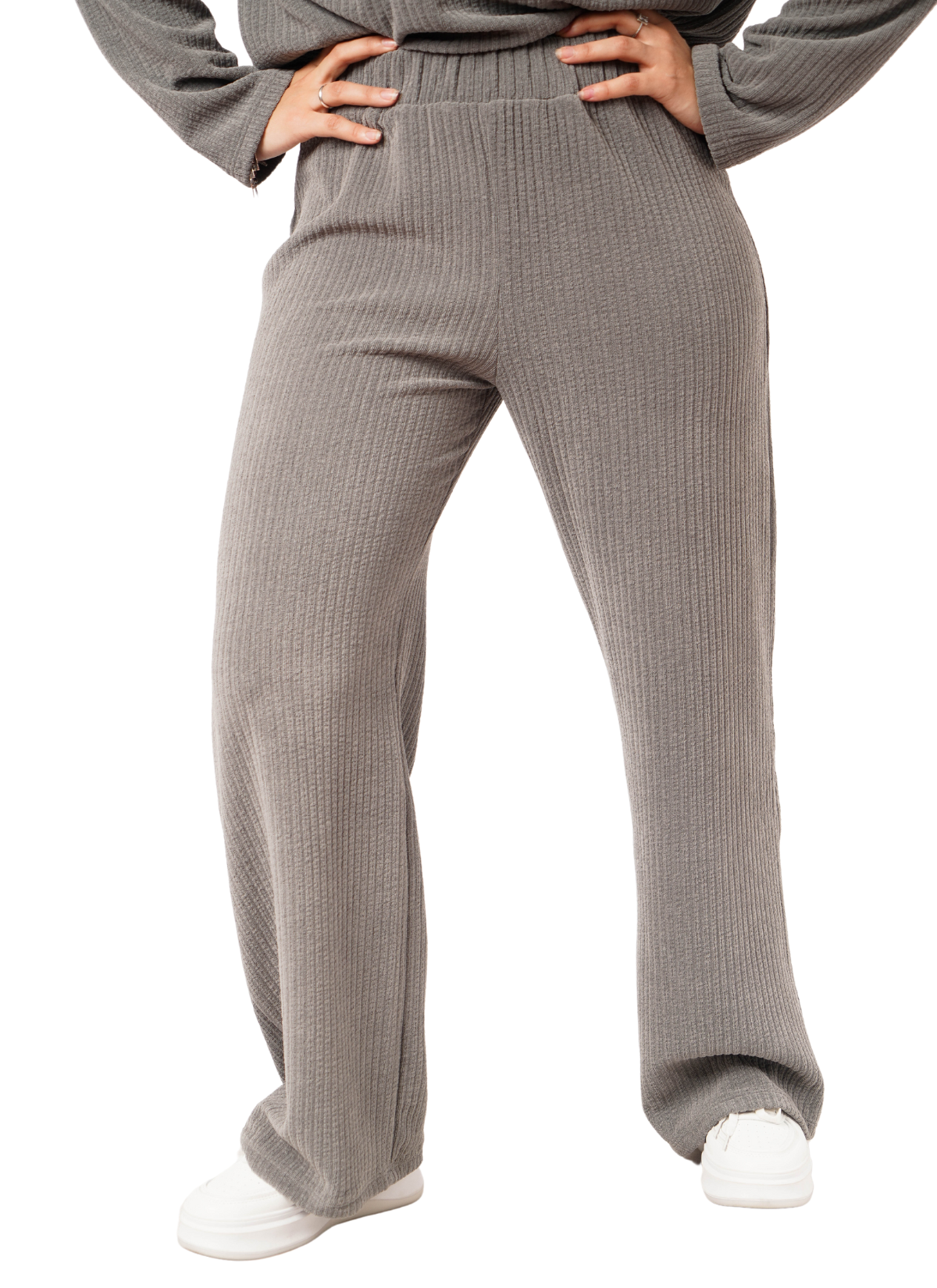 PANTALON EN MAILLE JARDIN