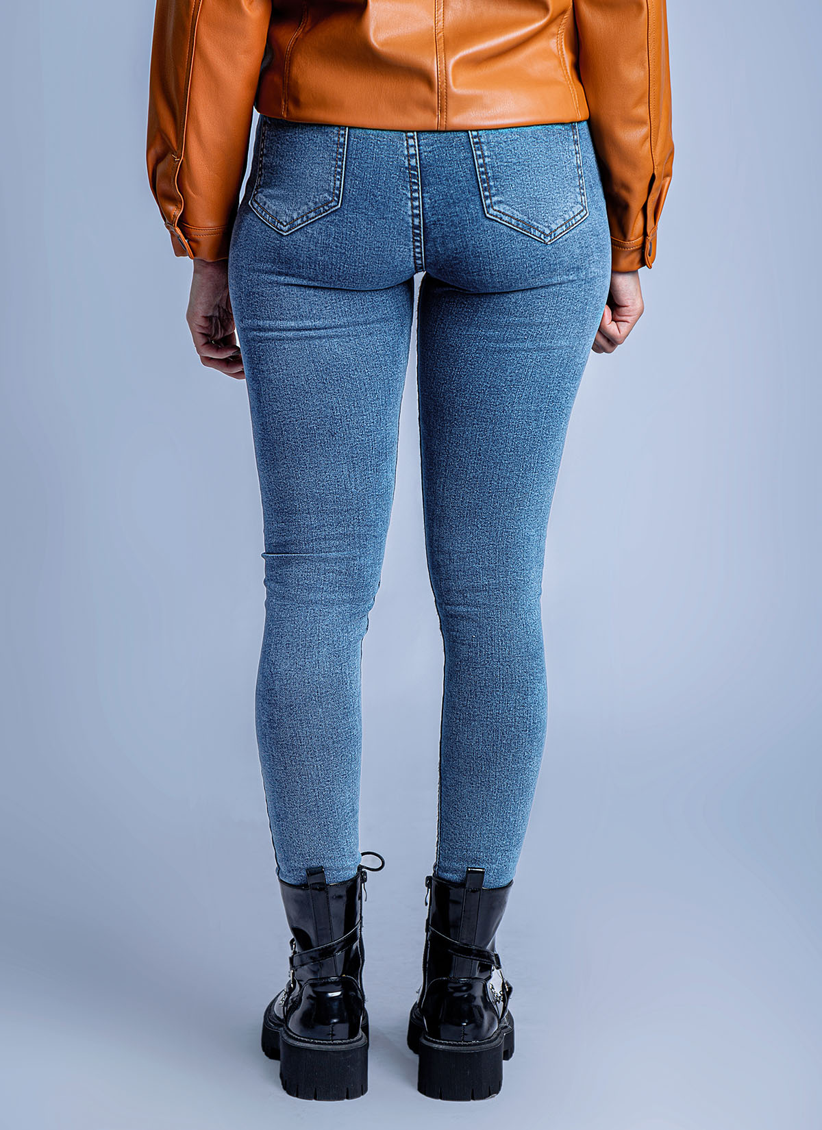 Pantalon Slim en Denim