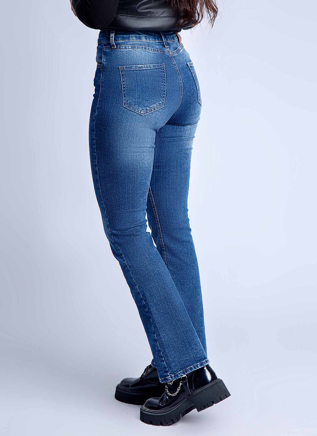 Pantalon Patte D'éléphant en Denim