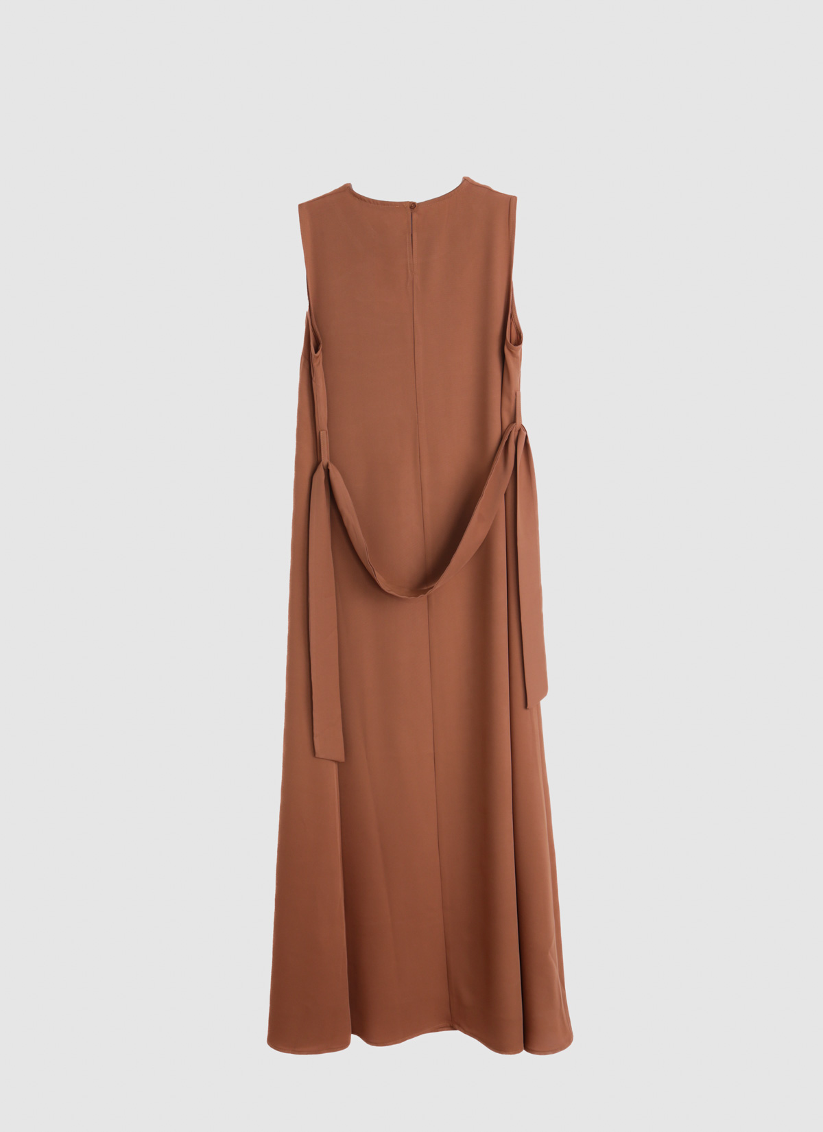 Robe Sans Manches en Crêpe