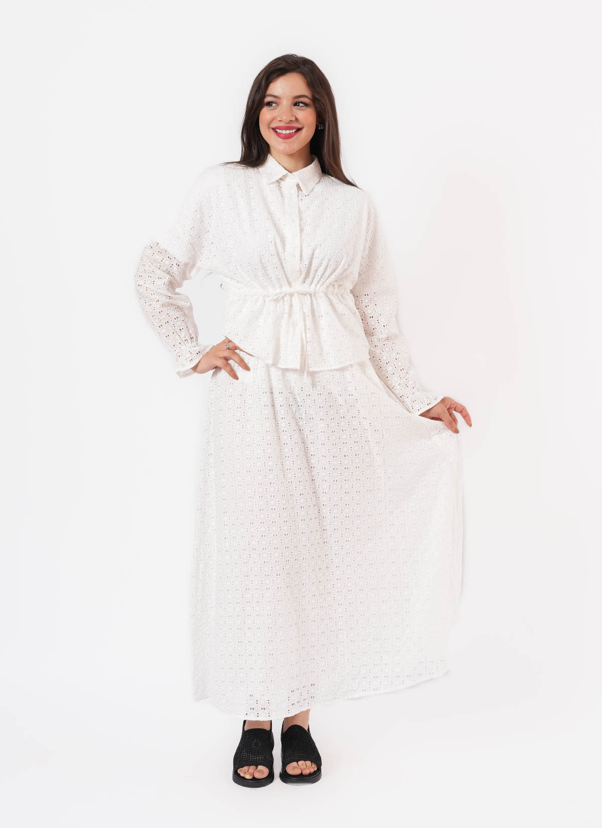 Chemise avec Broderie Anglaise