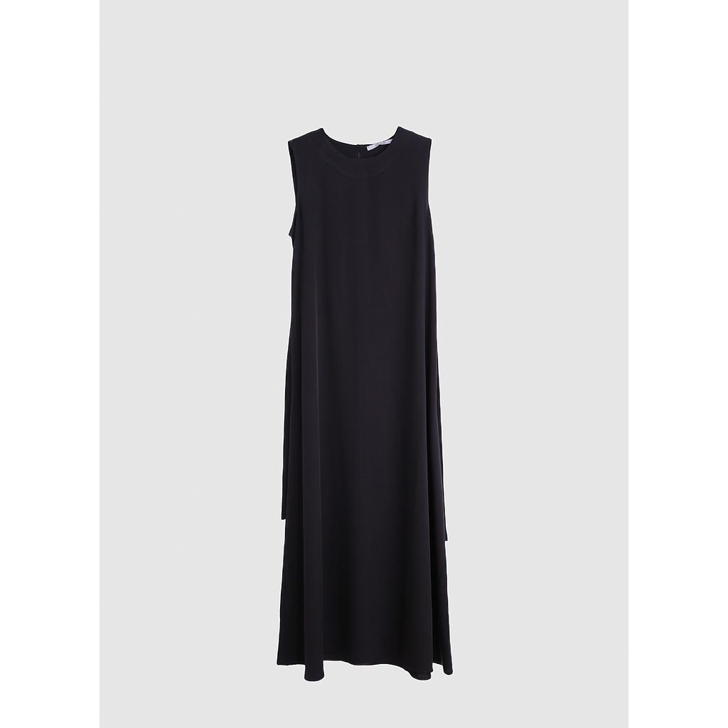 Robe Sans Manches en Crêpe