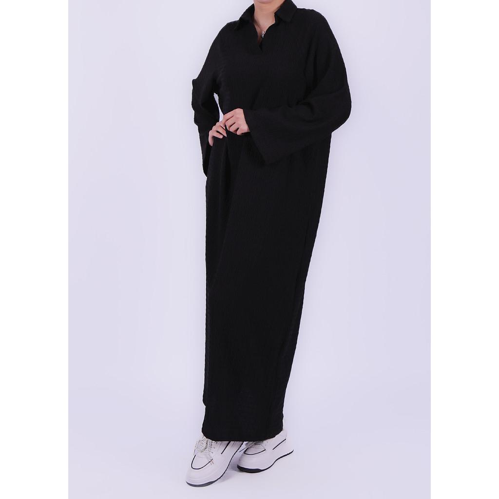 Robe Oversize en Crêpe Texturé