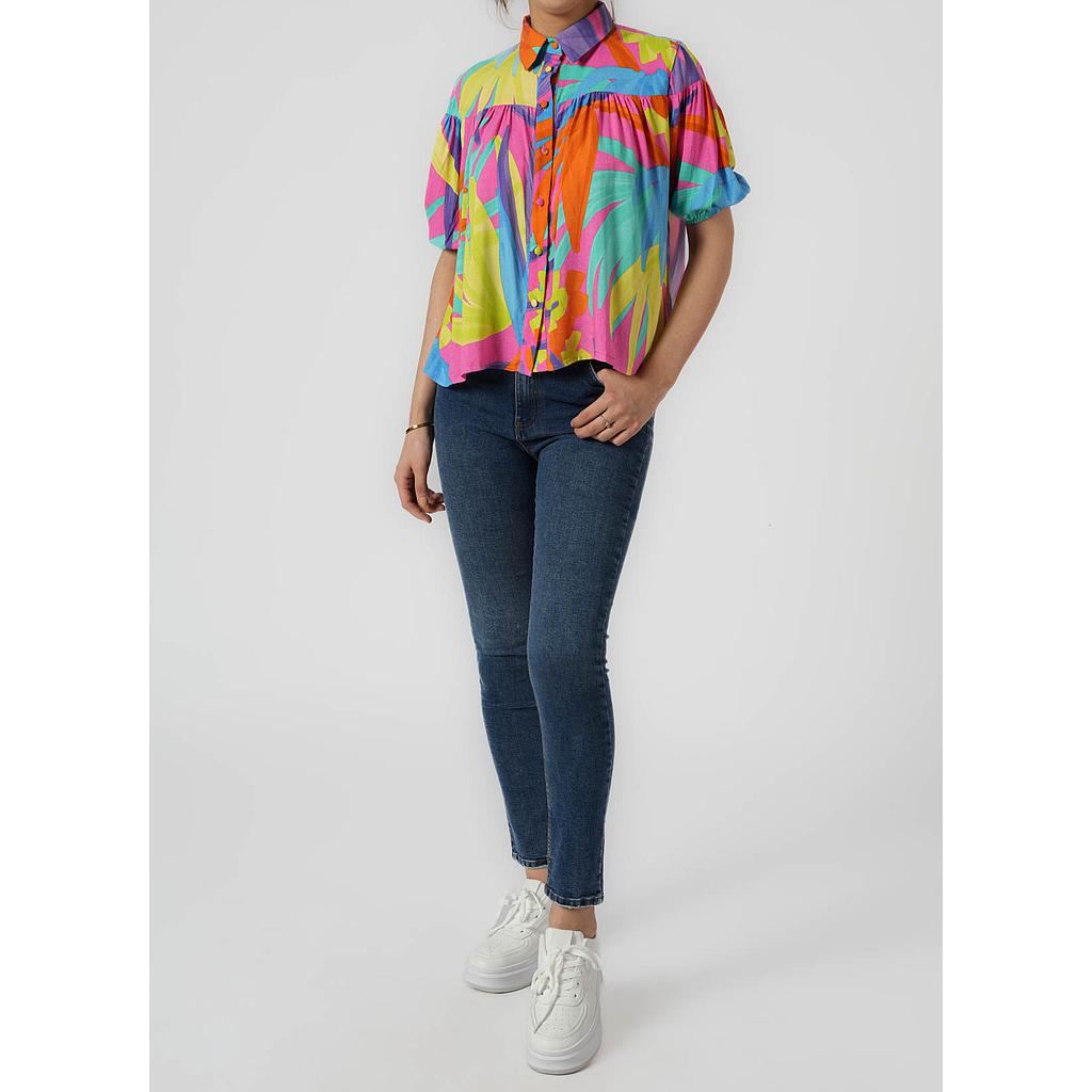 CHEMISE COURTE IMPRIMÉE