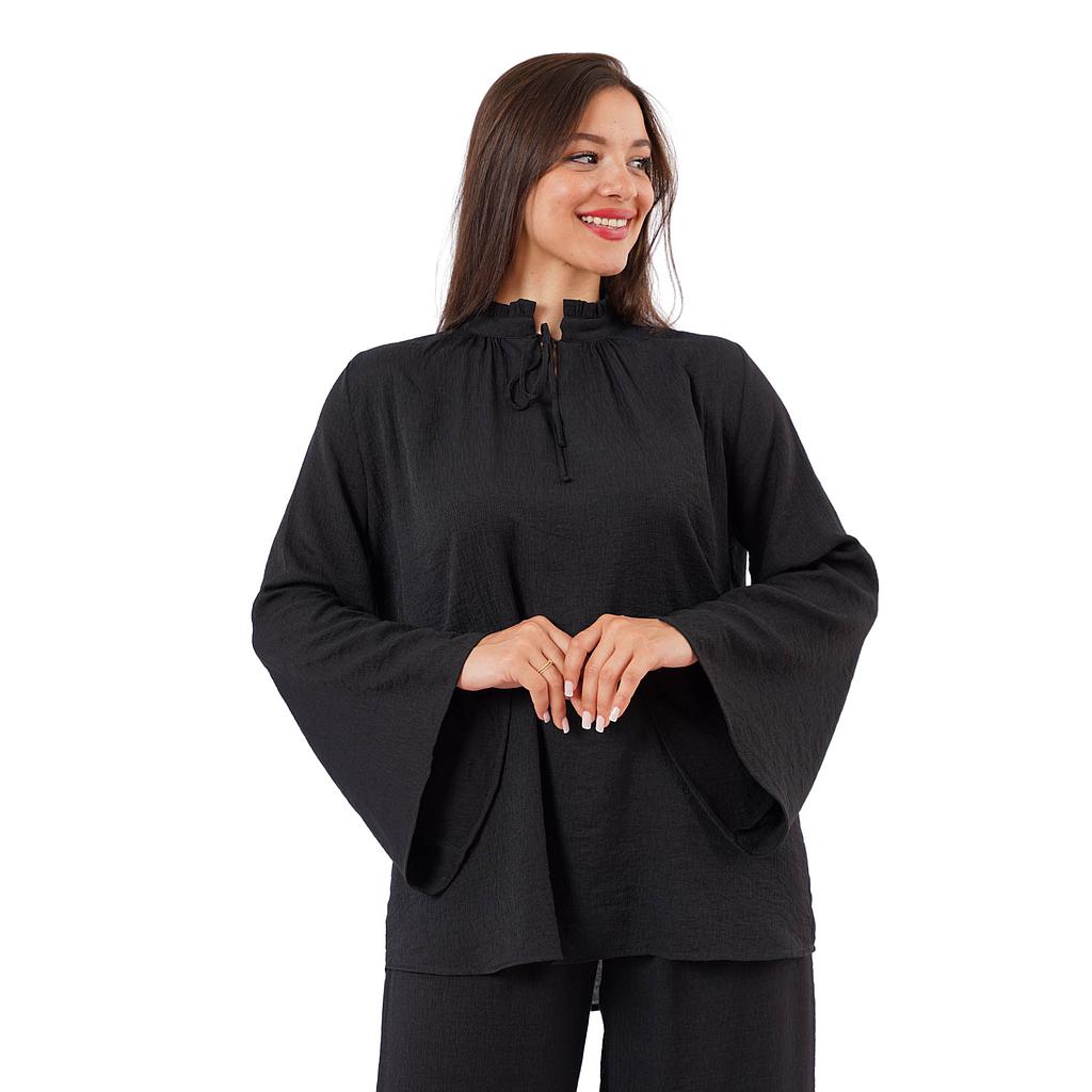 BLOUSE À COL OFFICIER