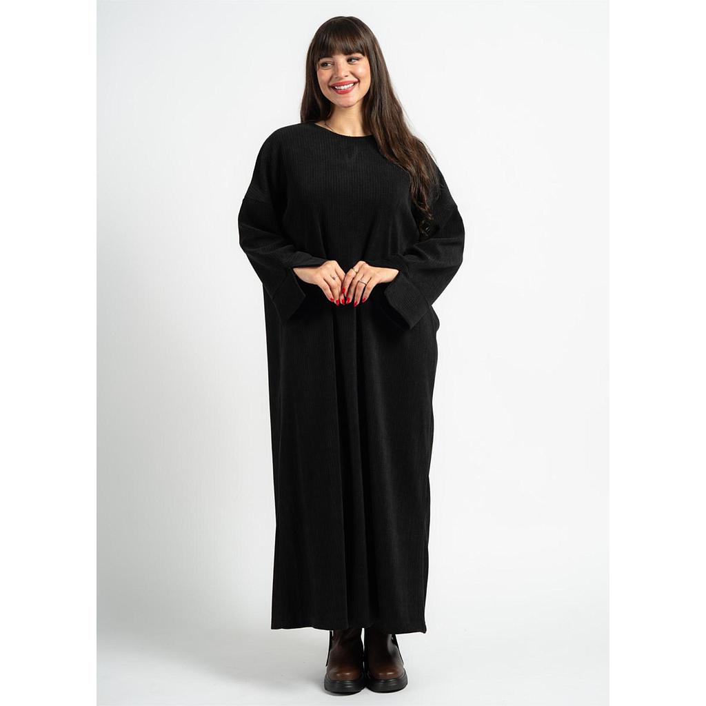 Robe Longue Oversize Côtelée