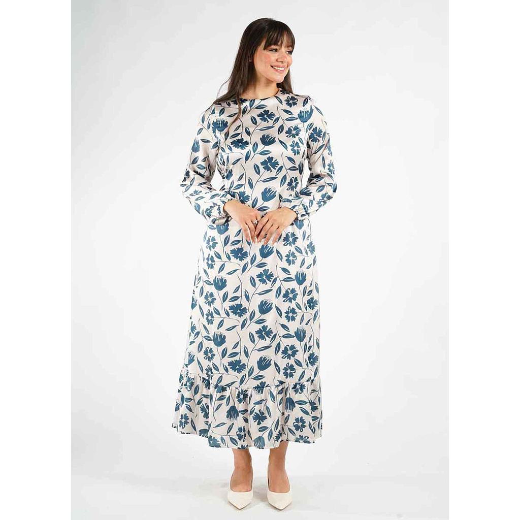 Robe en Satin Imprimé