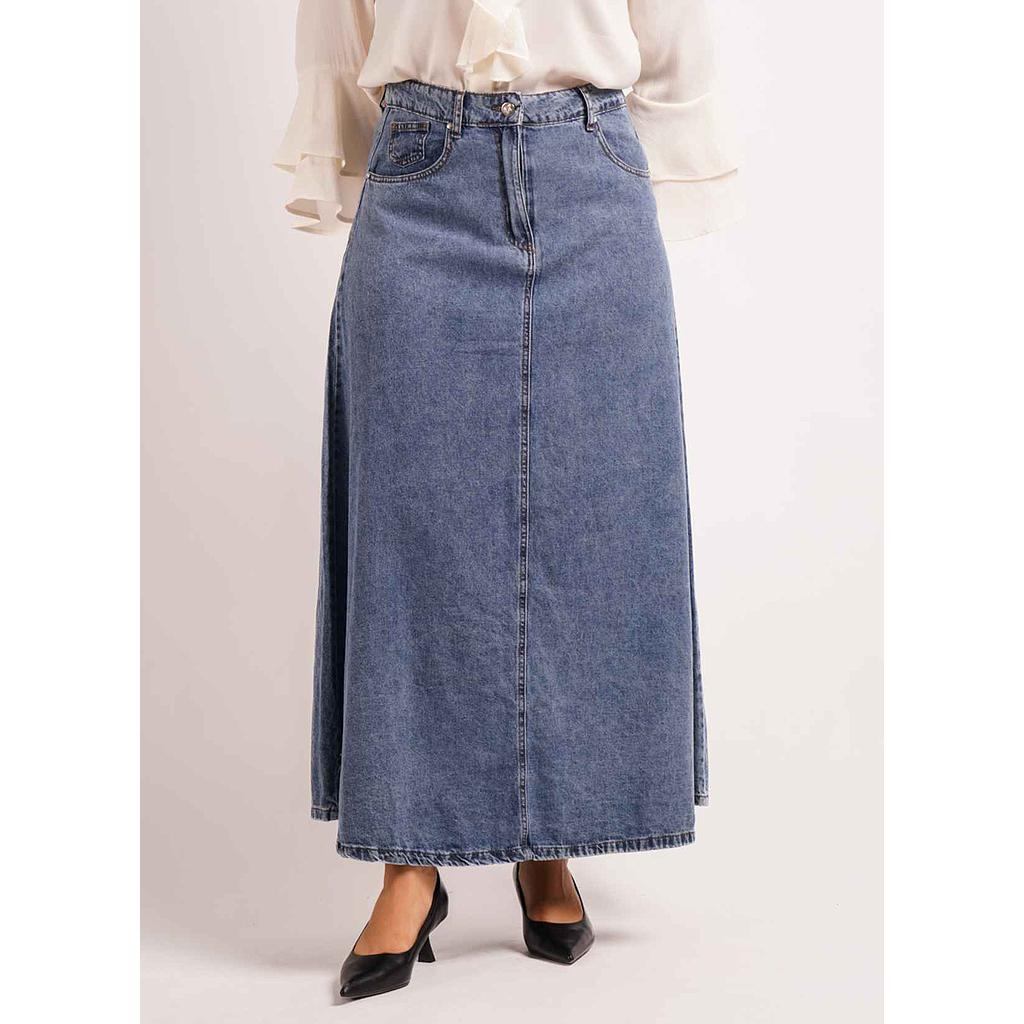 Jupe longue en denim