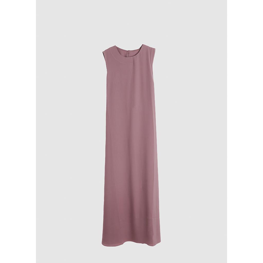 Robe Sans Manches en Crêpe