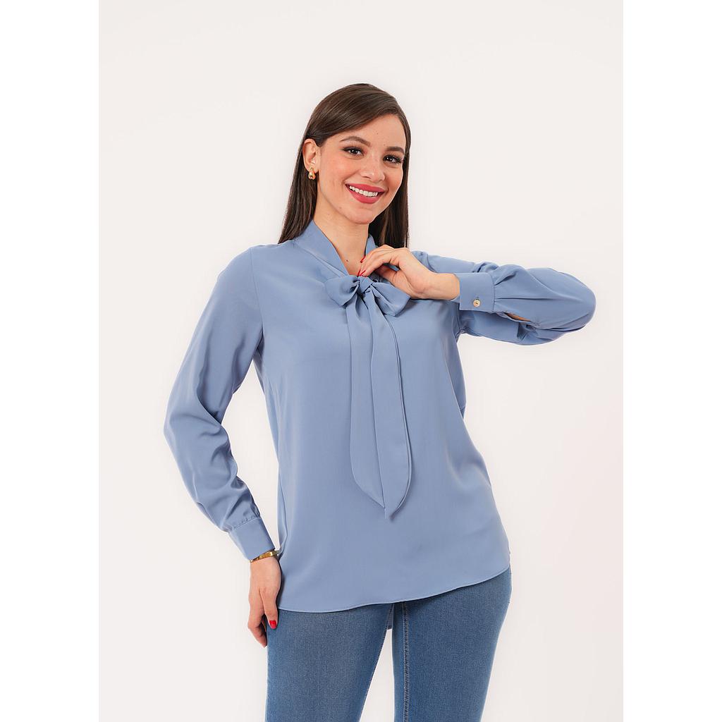 BLOUSE AVEC NŒUD DEVANT