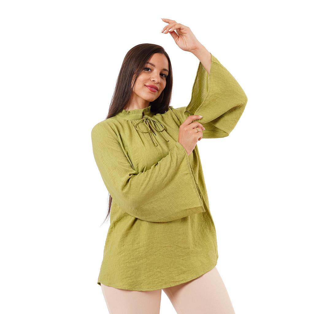 BLOUSE À COL OFFICIER