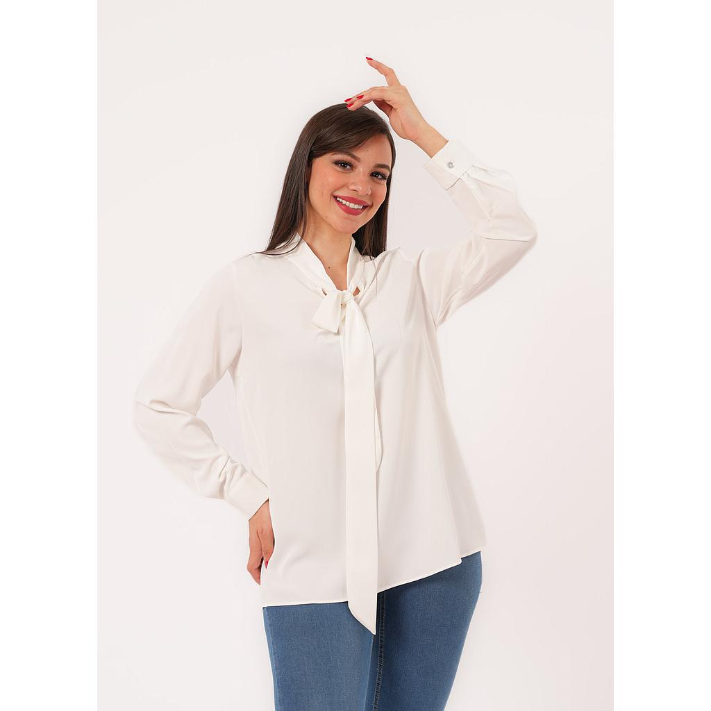 BLOUSE AVEC NŒUD DEVANT