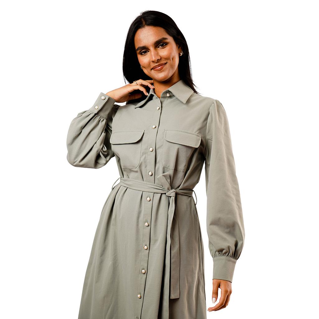 ROBE CHEMISE AVEC CEINTURE