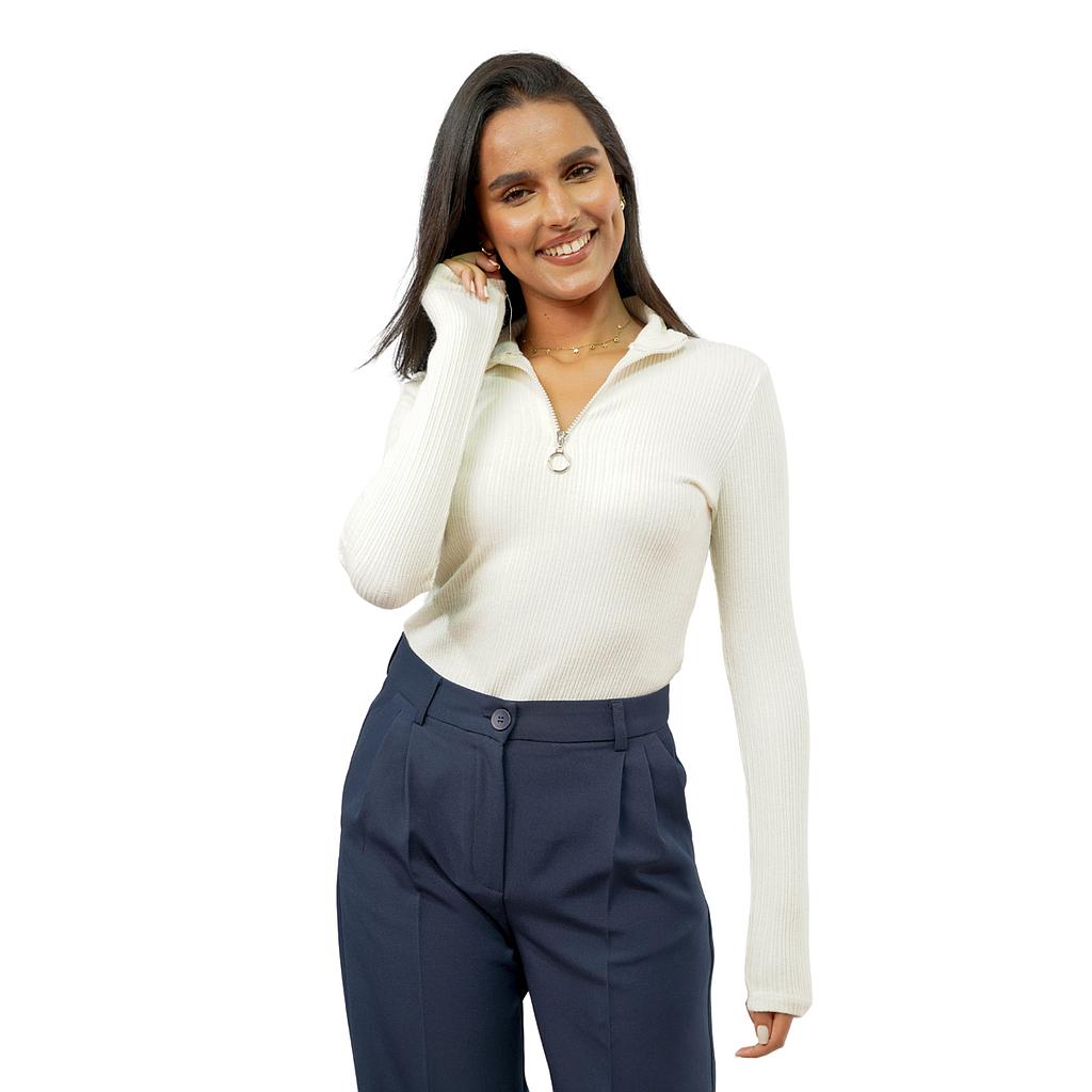 PULL COL ZIPPÉ