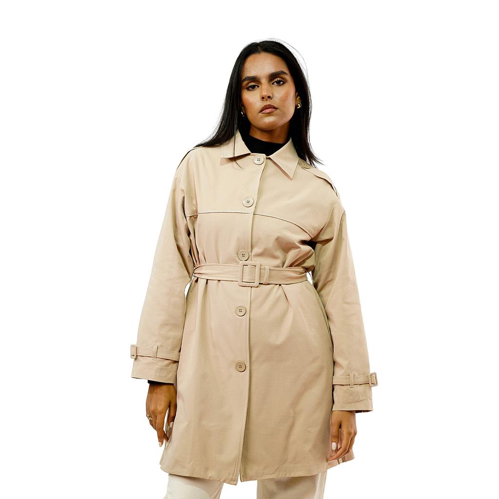TRENCH-COAT COURT AVEC CEINTURE