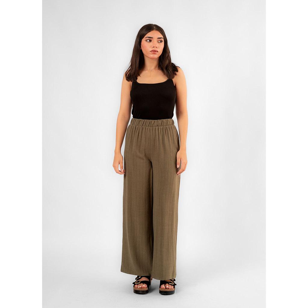 Pantalon Large à Rayures