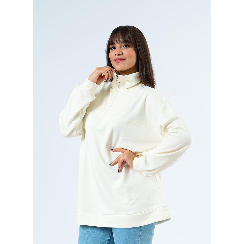 Sweatshirt à Col Montant