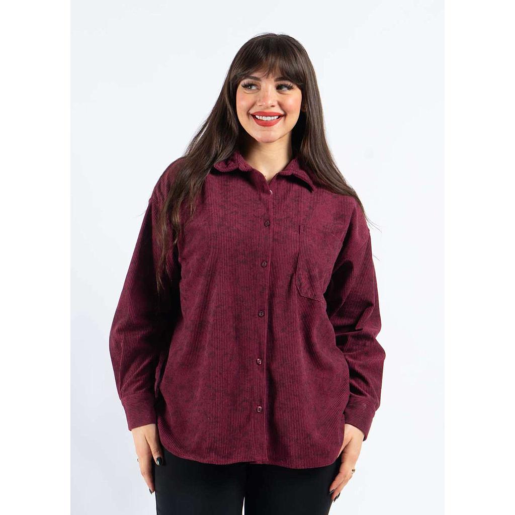 Chemise en velours côtelé