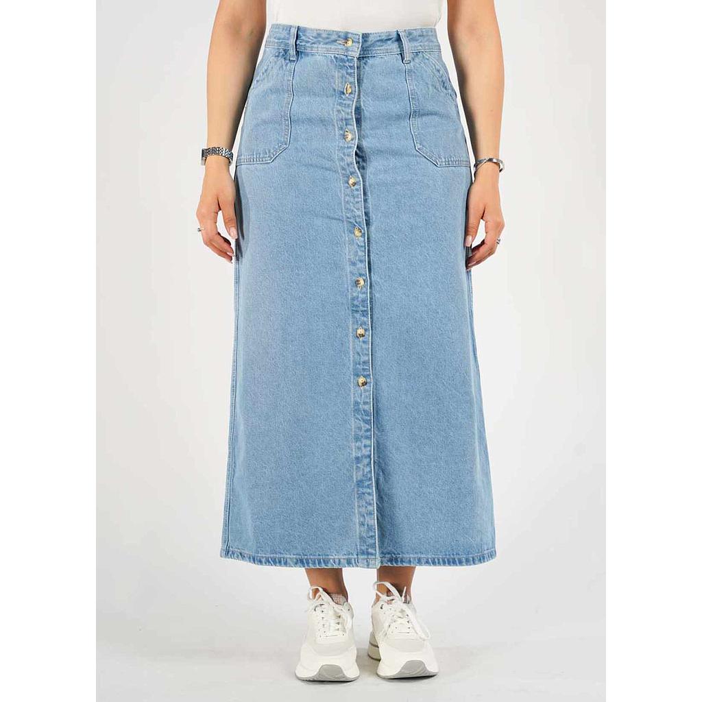 Jupe en Denim Boutonnée
