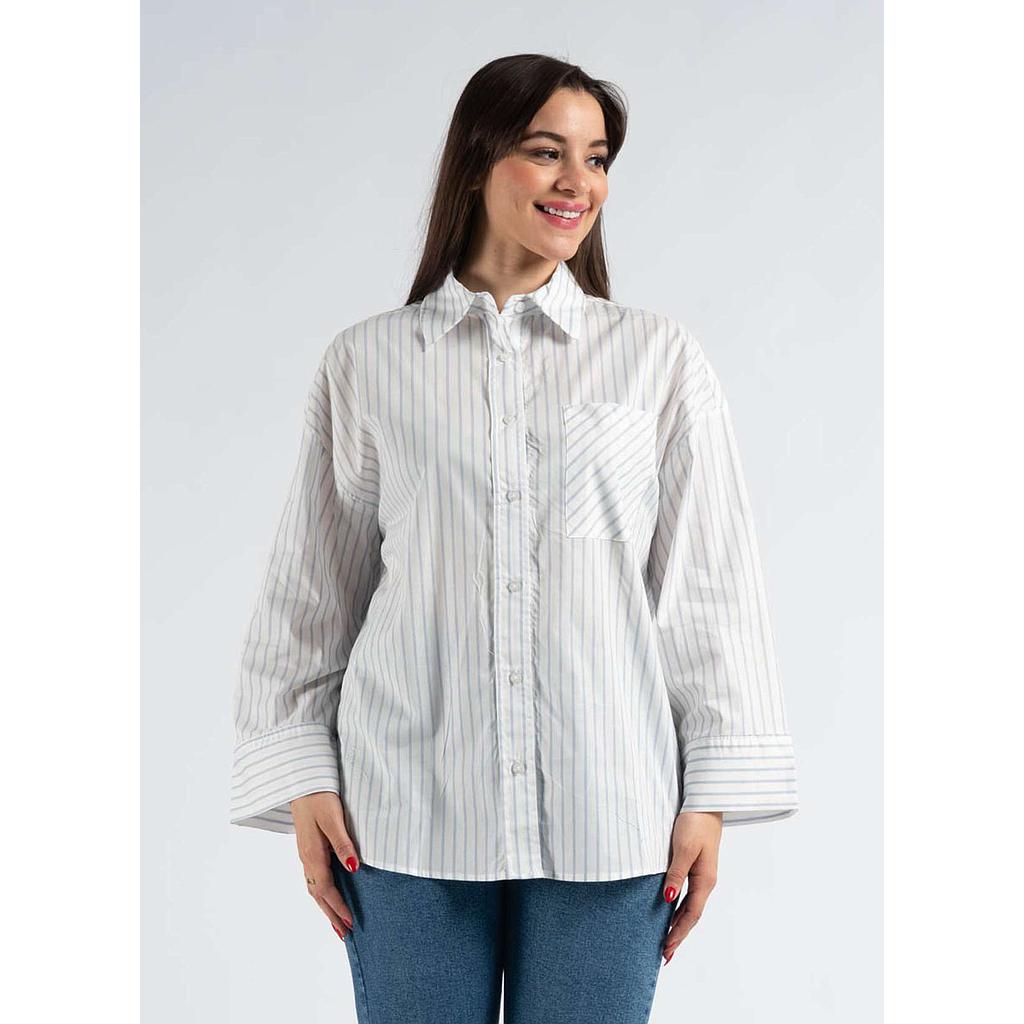 Chemise en Popeline Rayé