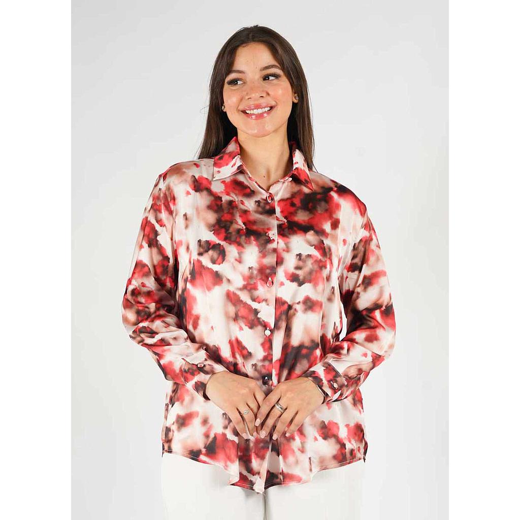 Chemise en Satin Imprimé