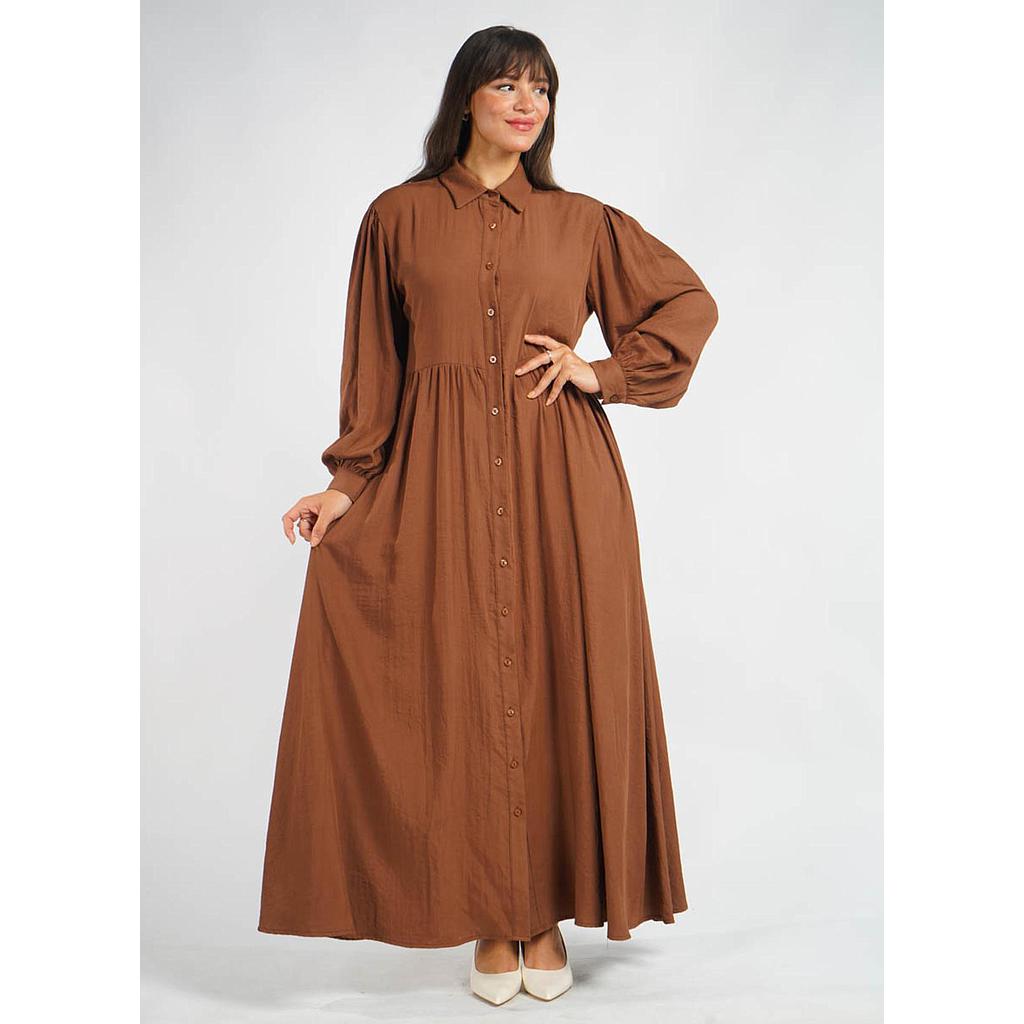 Robe Chemise en Crêpe