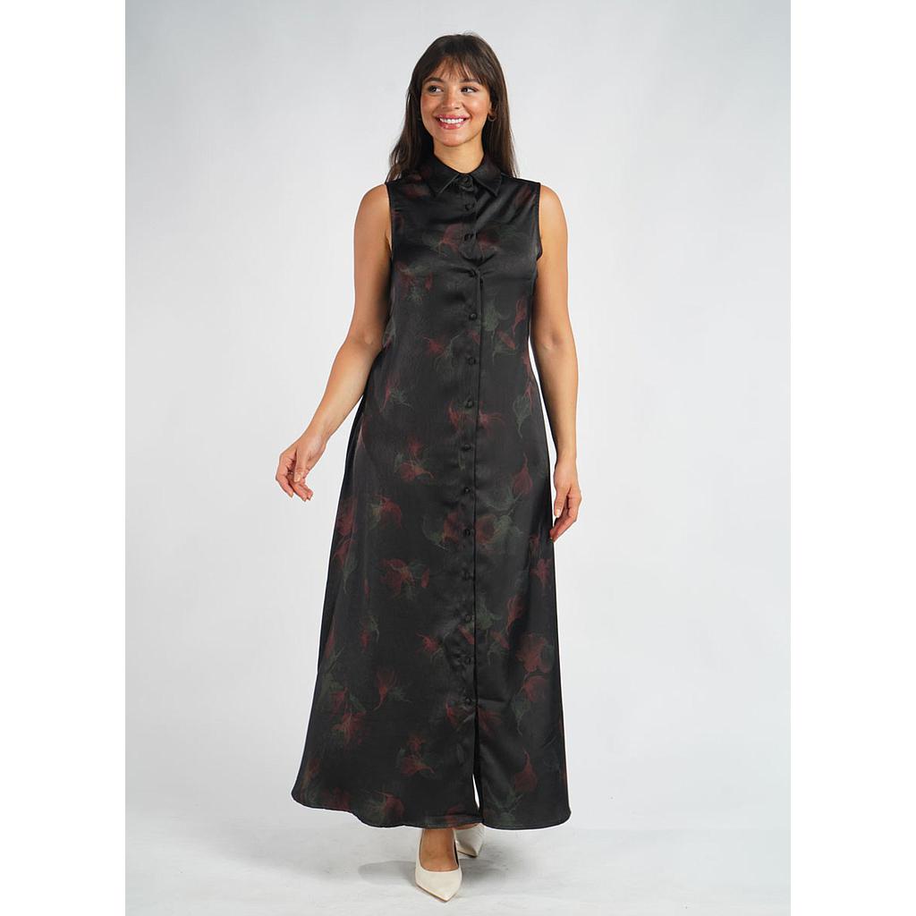 Robe en Satin Imprimé
