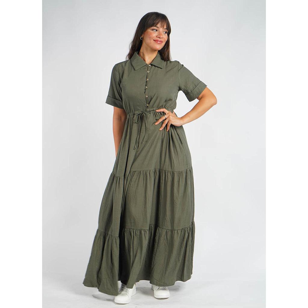 Robe Longue à Volants