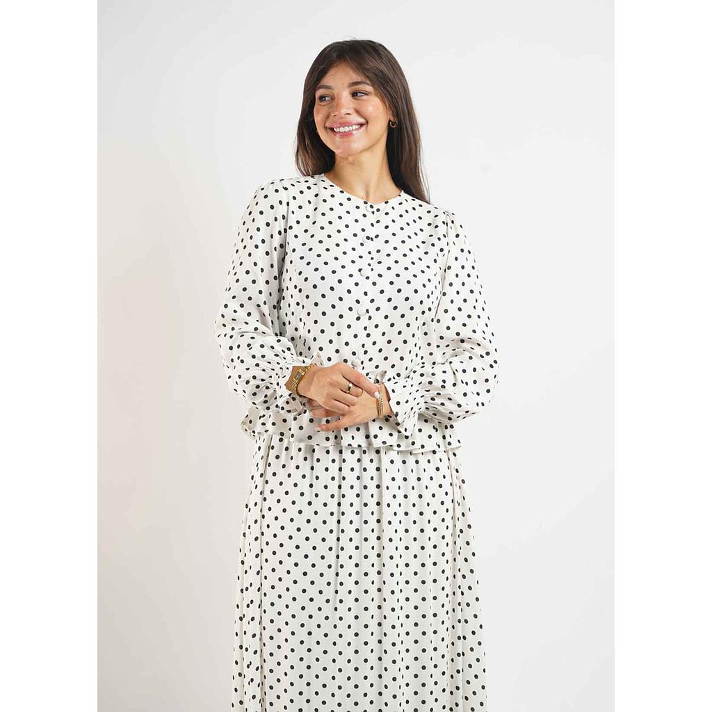 Blouse à Pois