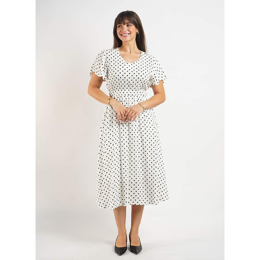 Robe à Pois Blanche