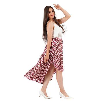 JUPE MI-LONGUE IMPRIMÉE