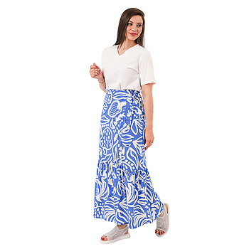 JUPE LONGUE IMPRIMÉE OUVERTE