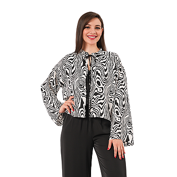 GILET COURT EN CRÊPE