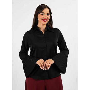 Chemise à Manches Plissées