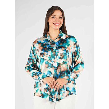 Chemise en Satin Imprimé