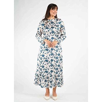 Robe en Satin Imprimé