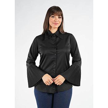 Chemise à Manches Plissées