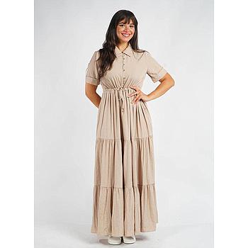 Robe Longue à Volants