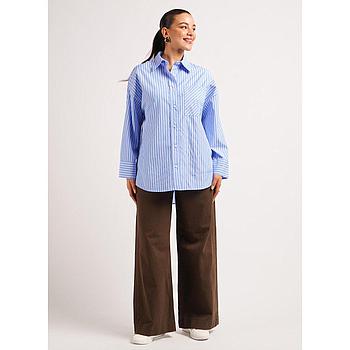 Chemise En Popeline Rayé